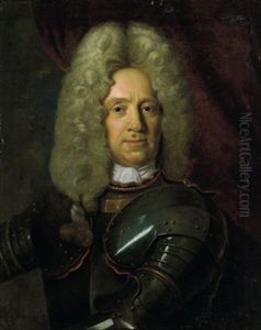 Bildnis Generalfeldmarschalls Graf Siegbert Von Heister by Johann (Jan) Kupetzki