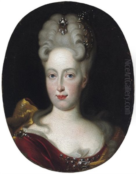 Jugendbildnis Des Spateren Kaiser Karl Vi. (+ Seiner Gemahlin Elisabeth Christine Von Braunschweig-wolfenbuttel; Pair) - view 1