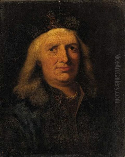 Portrait Of A Gentleman Wearing An Embroidered Cap - view 1