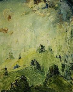 Sonniger Hugel Mit Wolken by Giulio Beda