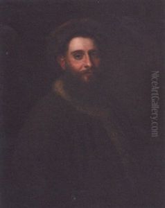 Portrait Of A Man, Half-length, In A Brown Fur Trimmed Coat And A Cap