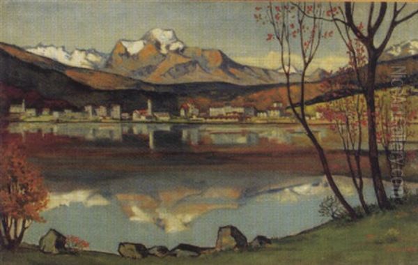 Herbstliche Anscht Von St. Moritz Bad - view 1