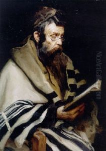 Rabbi In Prayer by Aleksandr Avvakumonih Kurennoy