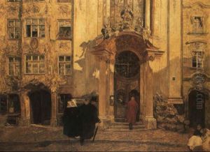 The Asam Kirche, Munich by August Kurtz-Gallenstein