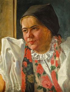 Portret Kobiety W Stroju Ludowym