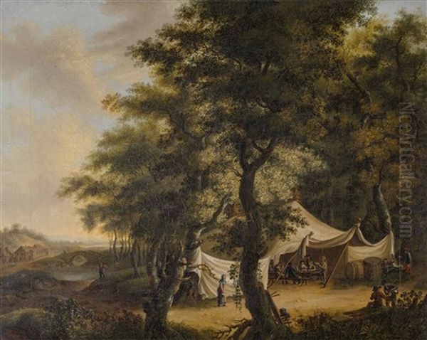Festzelt In Bewaldeter Landschaft - view 1