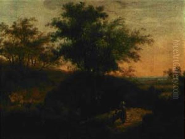 Hirtenpaar In Weiter Landschaft - view 1