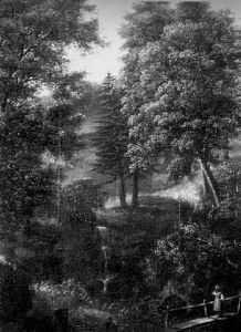 Waldlandschaft Mit Wasserfall by Johann Kaspar Kuster