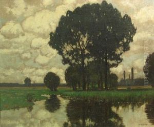 Trees And Reflections by Carl Kuestner