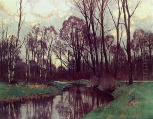 Flusslandschaft by Carl Kuestner