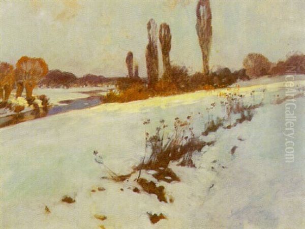 Fluslandschaft Im Winter - view 1