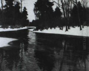 Winter Im Englischen Garten by Carl Kuestner