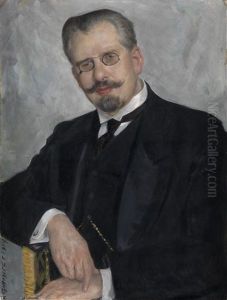 Portrait Of The Professor Of Medicine Ernest Gize by Boris Kustodiev