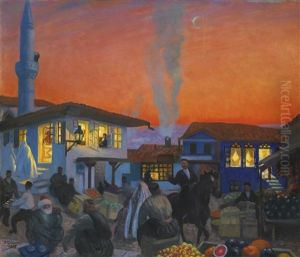 Bakhchisarai by Boris Kustodiev