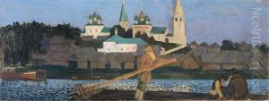 An Der Wolga by Boris Kustodiev