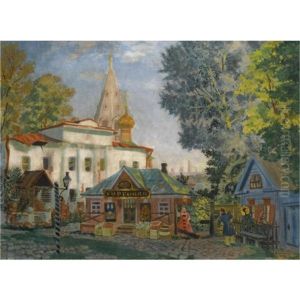 In The Provinces by Boris Kustodiev