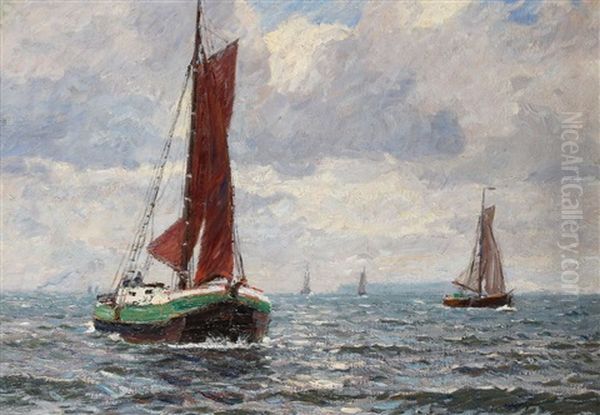 Fischkutter Auf Der Nordsee - view 1