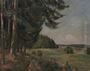 Landschaft Bei Konigsfeld by August Kutterer