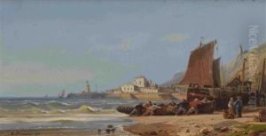 Ruckkehr Der Fischer by Carl Joseph Kuwasseg