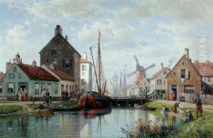 A View Of A Harbor, Northern France