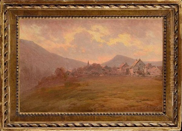 Village Au Crepuscule - view 1