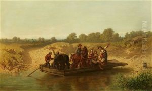 River Crossing On A Raft