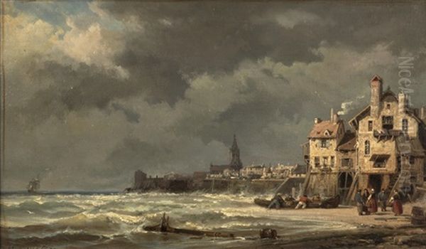 Village On The Coast With Figures - view 1
