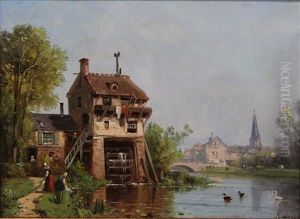 Lavandiere Pres Du Moulin