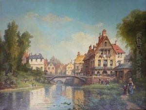 Le Canal A L'entree Du Village