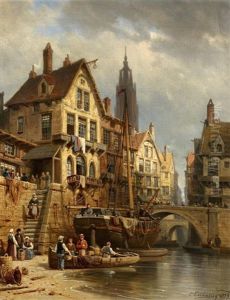 Franzosisches Hafenstadtchen Am Kanal