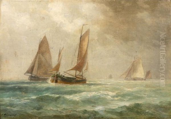 Voiliers En Mer - view 1