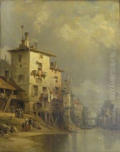Riviere Traversant Une Ville (pair)