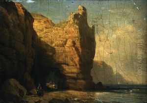 Passants Sous La Falaise
