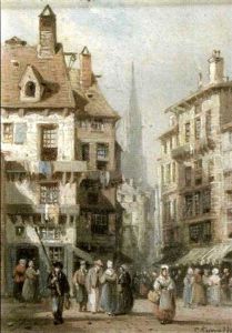 Rouen by Charles Euphrasie Kuwasseg