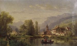 Afternoon On The River / An Animated Town View Afternoon On The River / An Animated Town View