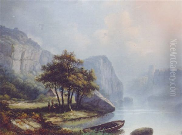 A Rocky Lake Landscape - view 1
