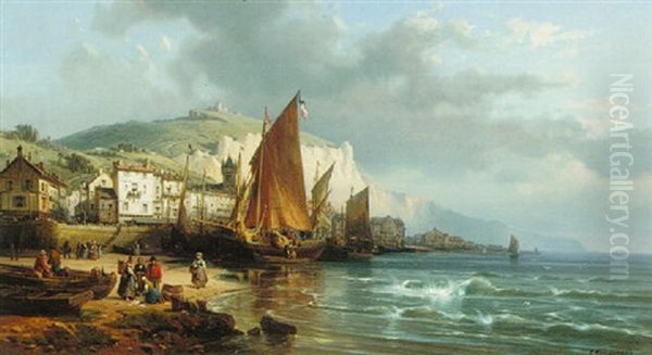 A View Of Yport, Normandy - view 1
