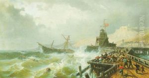 Rescuing A Ship In Stormy Seas