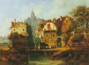 A View Of A Town In Northern France