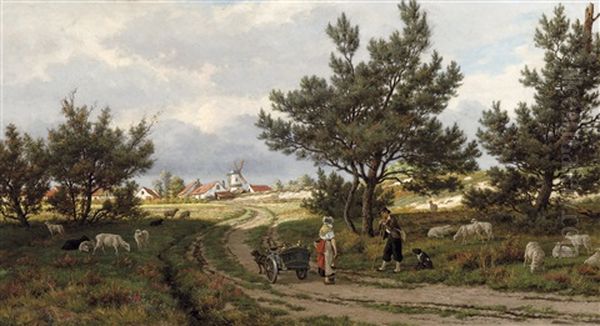 The Conversation On The Heath (1877) - view 1