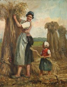 Les Travaux Des Champs by Frans Pieter Lodewyk van Kuyck