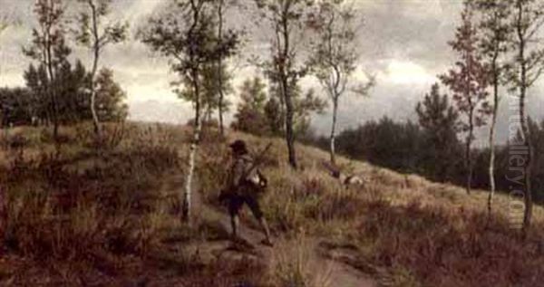 A Hunter With His Dog - view 1