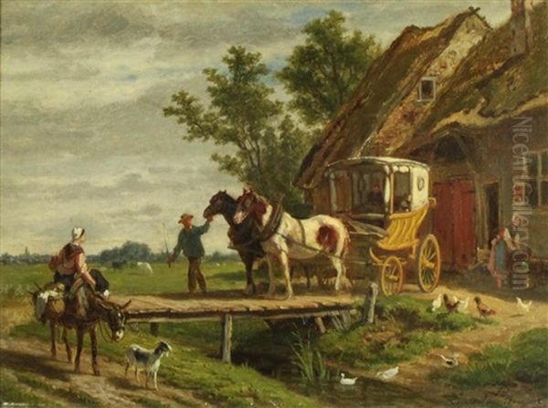 Farm Scene With Coach - view 1