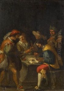 Musketiere Im Wirtshaus by Gysbrecht Van Der Kuyl