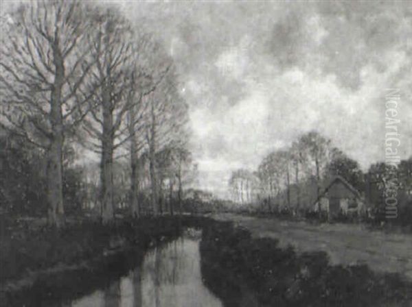 Landschaft Mit Gehoft Und Kanal - view 1