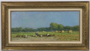 Aardappels Rooien In Het Veld by Cornelis Kuypers