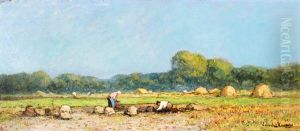 De Bonenoogst by Cornelis Kuypers