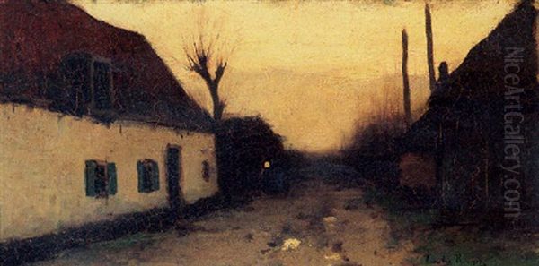 Woman Near A Farm - view 1