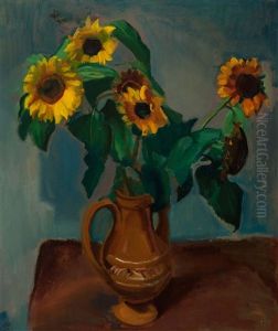 Still Life With Sunflowers by Harrie Kuyten