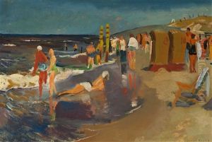 Suny Day At The Beach by Harrie Kuyten